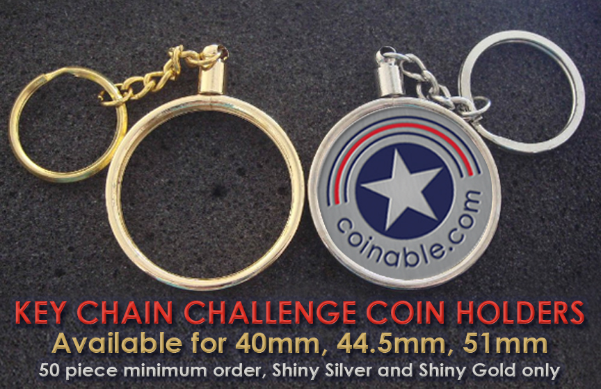 keychain challenge coin holder