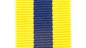 Center Blue Stripe on a Yellow Ribbon