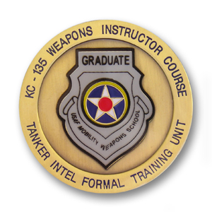 KC-135 WEAPONS INSTRUCTOR COURSE - TANKER INTEL FORMAL TRAINING UNIT - GRADUATE COIN