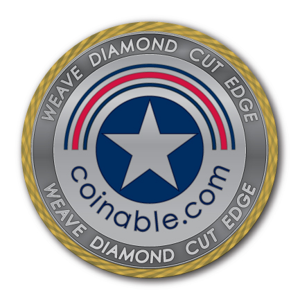 Weave Diamond Cut Edge - Challenge Coin - After Plating