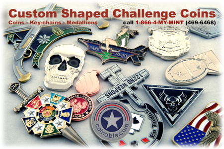 Custom Sepcial Shaped Challenge Coins