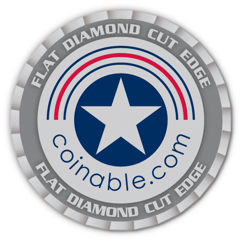 Flat Diamond Cut Edge - Challenge Coin - After Plating