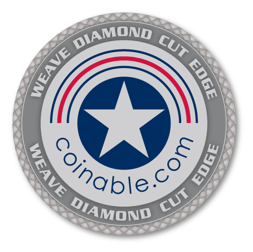 Weave Diamond Cut Edge - Challenge Coin - Before Plating